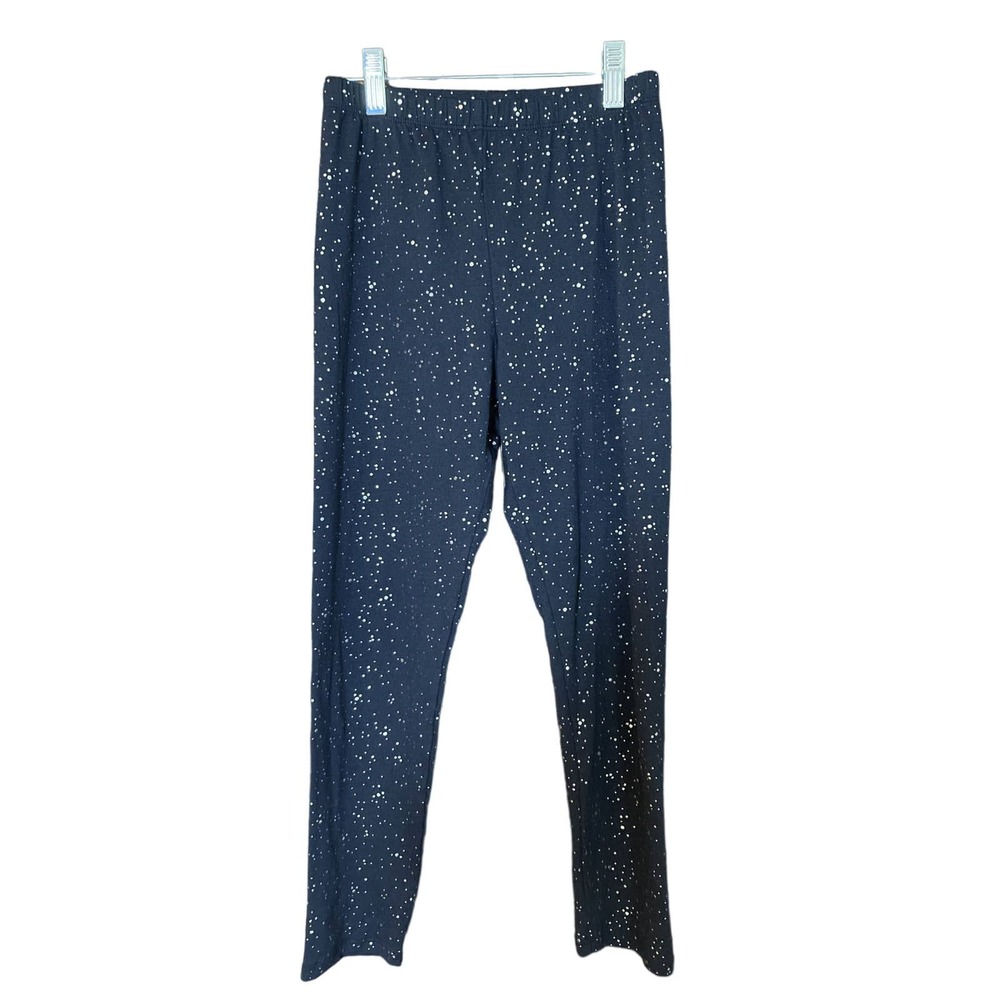 Love Cameron Navy Blue Gold Speck Girls Leggings Size 10/12